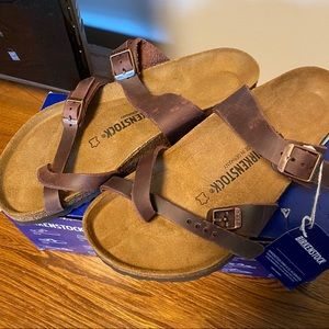 New leather Birkenstock mayari sandals size 41